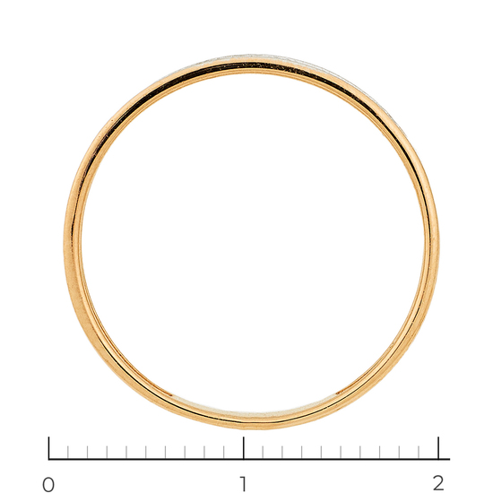 Кольцо из комбинированного золота 585 пробы c 55 бриллиантами, Л31121968 за 8505