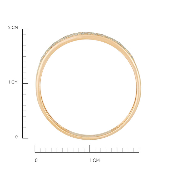 Кольцо из золота 585 пробы c бриллиантами, Л 4807 6267 за 23900