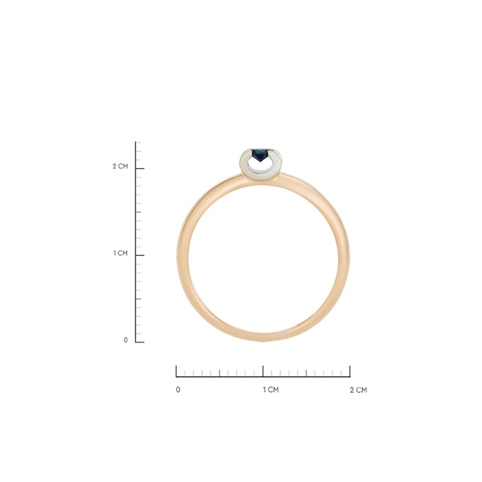 Кольцо из золота 585 пробы c сапфиром, Л 5406 0809 за 22800