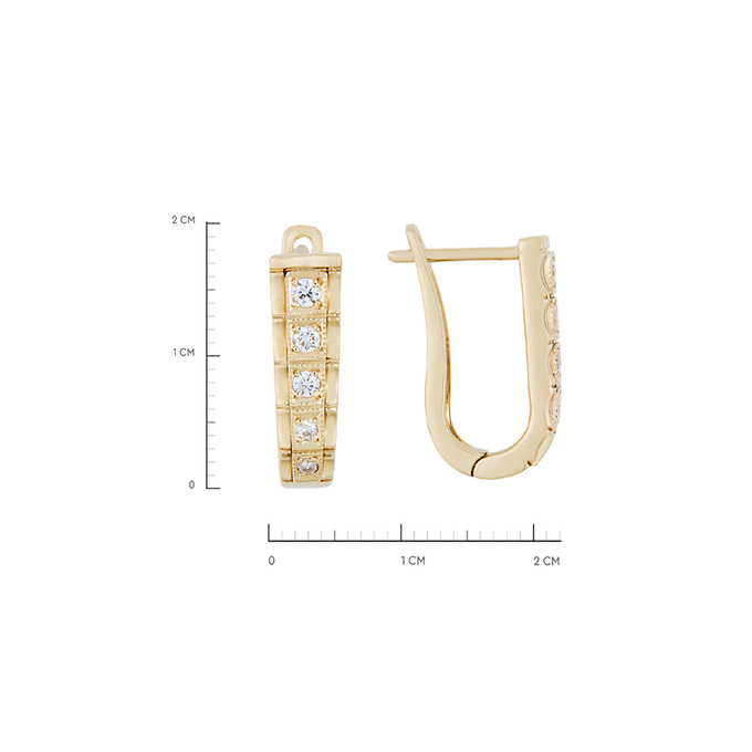 Серьги из золота 585 пробы c бриллиантами, Л 3506 8056 за 68720