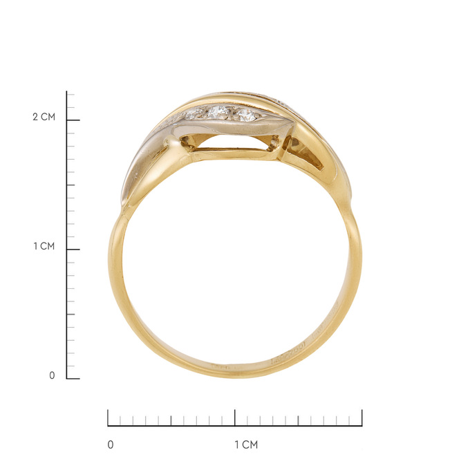 Кольцо из золота 750 пробы c бриллиантами, Л 2003 7398 за 54700