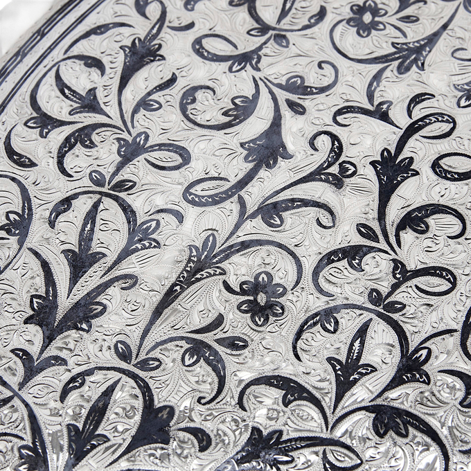 Поднос из серебра 875 пробы, Л 5406 2017 за 193000