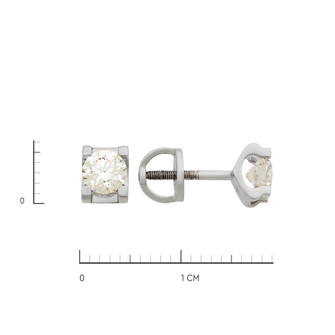 Серьги из золота 585 пробы c бриллиантами, Ц О007 1821 за 264000