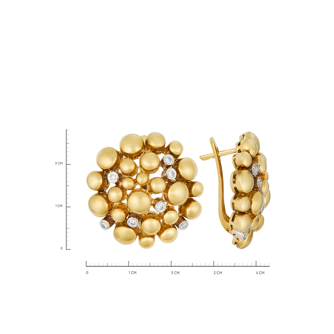 Серьги из золота 750 пробы c бриллиантами, Л 1811 3537 за 336600