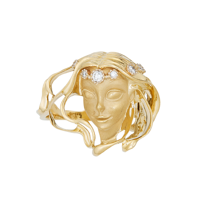 Кольцо из золота 750 пробы c бриллиантами, Л 2811 5517 за 129000