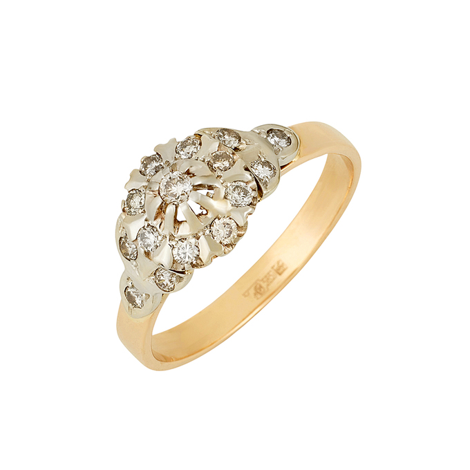 Кольцо из золота 585 пробы c бриллиантами, Л 2411 6207 за 53200