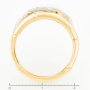 Кольцо из комбинированного золота 585 пробы c 13 бриллиантами Л32077237 фото 4