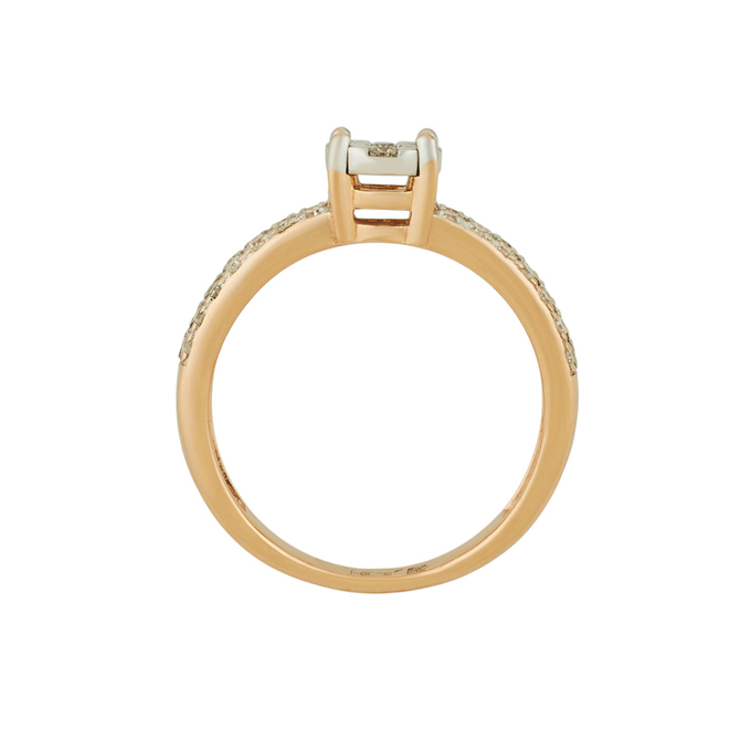 Кольцо из золота 585 пробы c бриллиантами, Л 0808 0523 за 36400