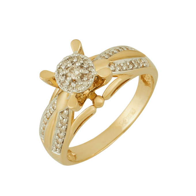 Кольцо из золота 585 пробы c бриллиантами, Л 6103 1802 за 52400