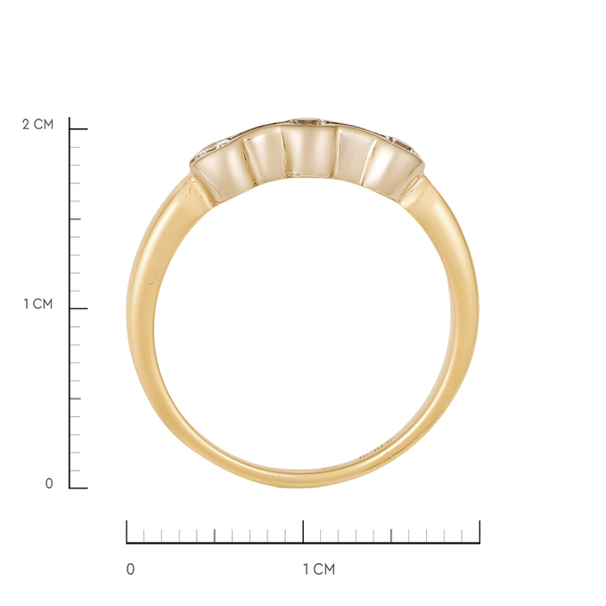 Кольцо из золота 585 пробы c бриллиантами, Л 6202 1410 за 48440