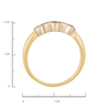 Кольцо из золота 585 пробы c бриллиантами
