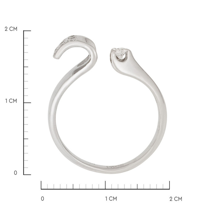 Кольцо из золота 585 пробы c бриллиантами, Л 2314 5972 за 64900