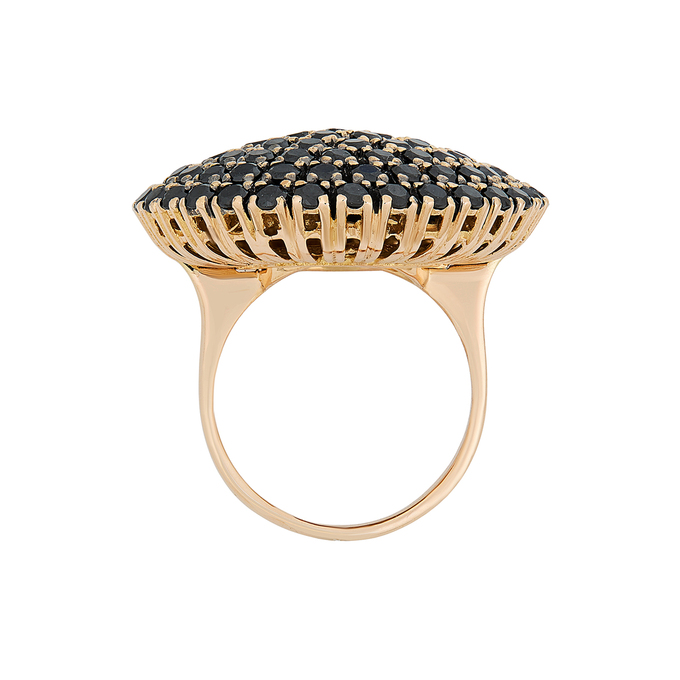 Кольцо из золота 750 пробы c ониксами, Л 2811 6220 за 190000