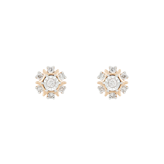 Серьги из золота 585 пробы c бриллиантами, Л 7601 4243 за 25200