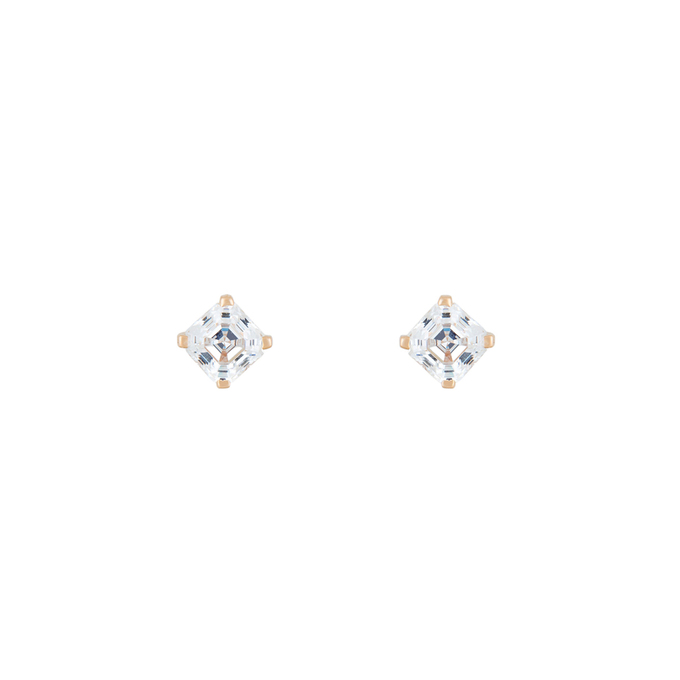 Серьги из золота 585 пробы c фианитами