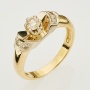 Кольцо из комбинированного золота 750 пробы c 7 бриллиантами Л28061589 фото 1