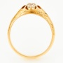 Кольцо из красного золота 56 пробы c 1 бриллиантом Л51036111 фото 3