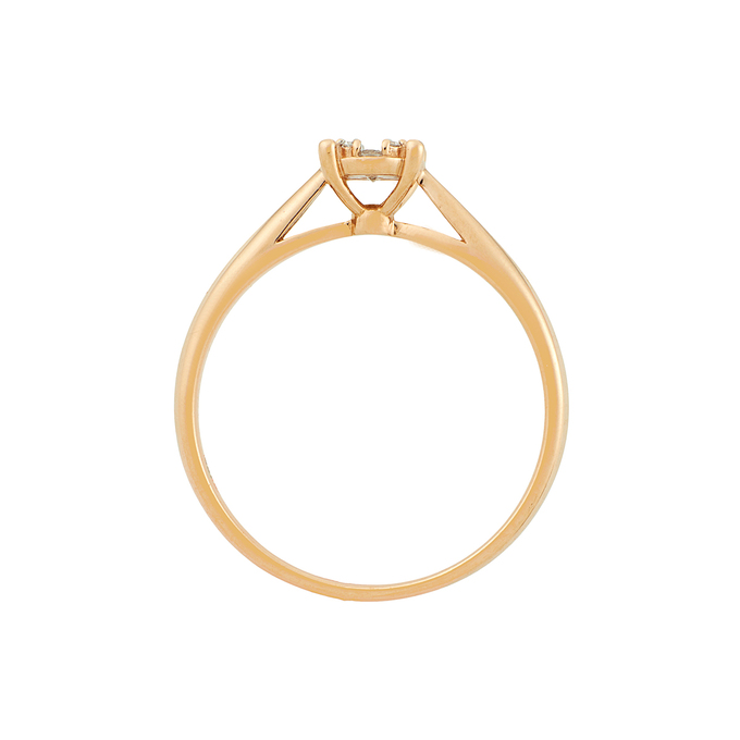 Кольцо из золота 585 пробы c бриллиантами, Л 3706 7130 за 32720