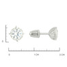 Серьги из золота 585 пробы с фианитами