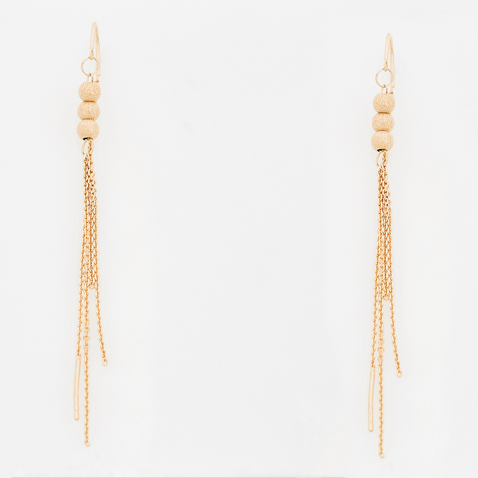 Серьги из красного золота 585 пробы