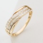 Кольцо из комбинированного золота 585 пробы c 24 бриллиантами Л31060313 фото 1