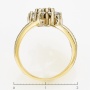 Кольцо из комбинированного золота 585 пробы c 20 бриллиантами Л47062843 фото 4