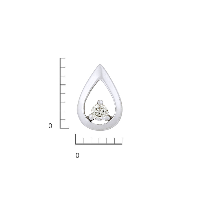 Подвеска из золота 585 пробы c бриллиантом, Л 0911 4226 за 5200