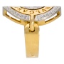 Кольцо из комбинированного золота 585 пробы c 51 упр. огр. бриллиантами 007444 фото 2