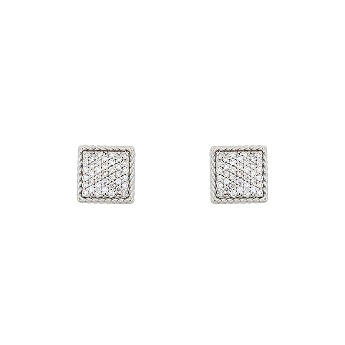 Серьги из золота 585 пробы c 78 бриллиантами