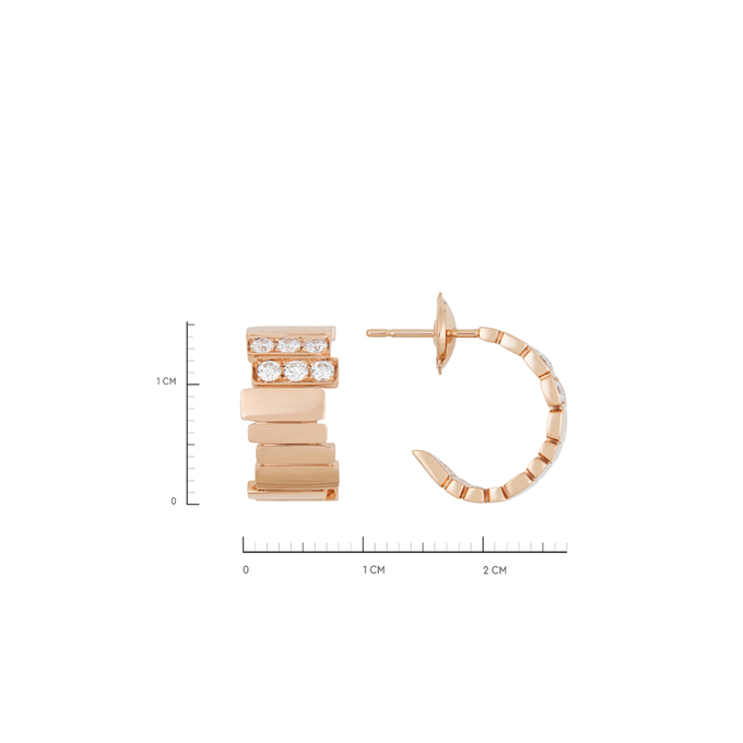 Серьги из золота 750 пробы c бриллиантами, Л 0911 0491 за 99000