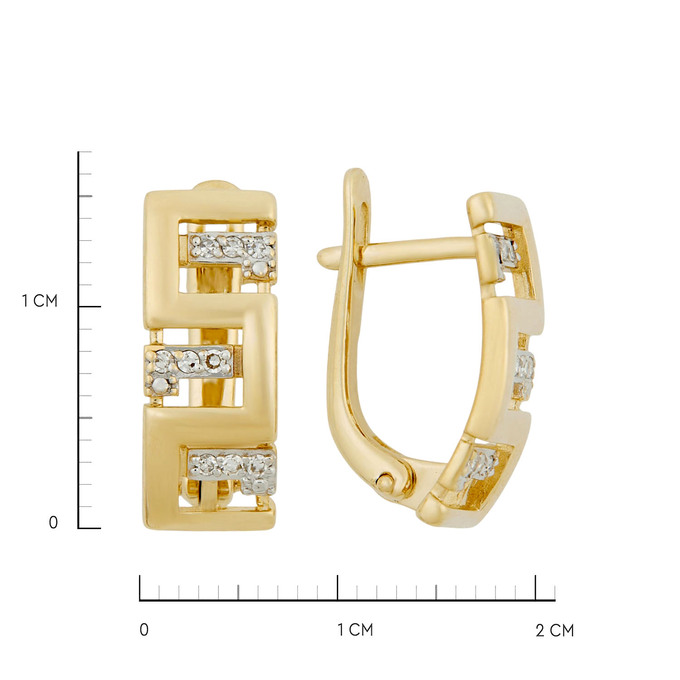 Серьги из золота 585 пробы с бриллиантами, Ц О007 3498 за 36900