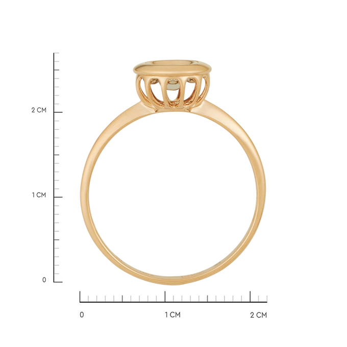 Кольцо из золота 585 пробы c бриллиантом, Л 3011 3889 за 30940