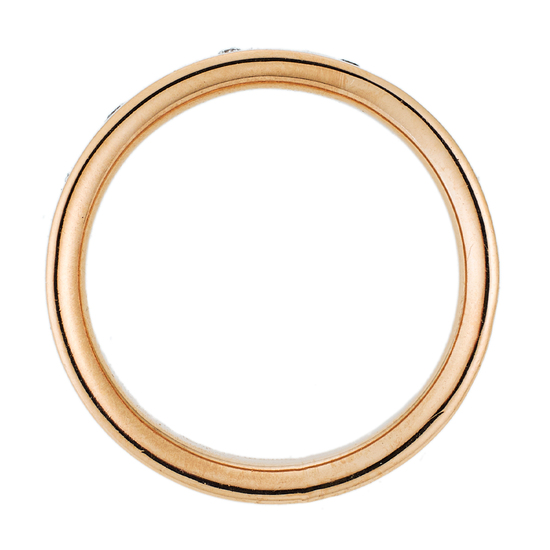 Кольцо из комбинированного золота 585 пробы c 3 бриллиантами, Л08083325 за 19950