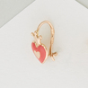 Серьги из красного золота 585 пробы c эмалями