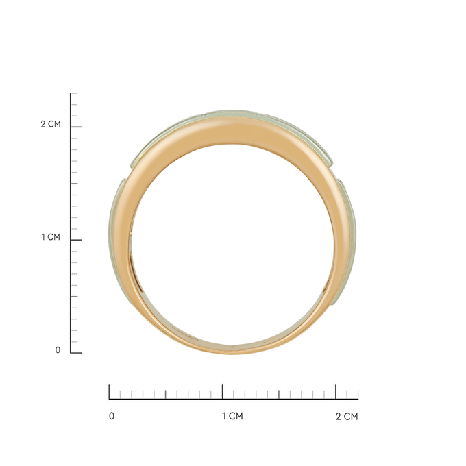 Кольцо из золота 585 пробы c бриллиантами, Л 6202 0819 за 92720