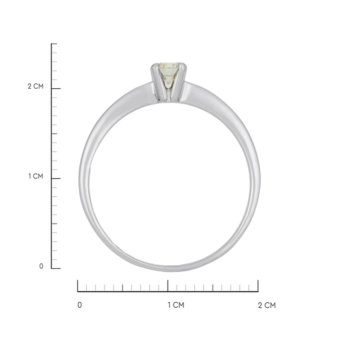 Кольцо из золота 585 пробы c бриллиантом, Л 6202 0720 за 55360