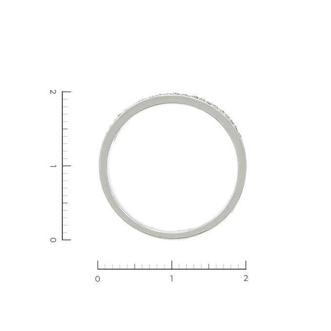 Кольцо из белого золота 585 пробы c 67 бриллиантами