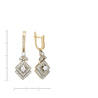 Серьги из золота 585 пробы c 86 фианитами