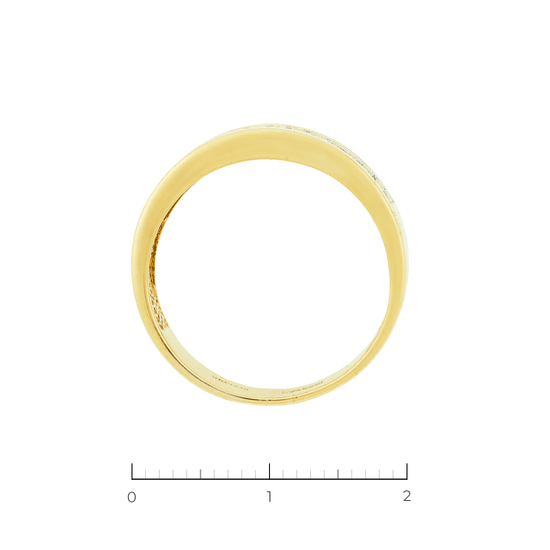 Кольцо из желтого золота 585 пробы c 30 бриллиантами, Л39098686 за 17160