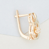 Серьги из золота 585 пробы c фианитами