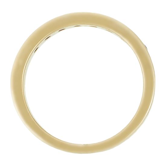 Кольцо из желтого золота 585 пробы c 8 рубинами, Л61015597 за 32720