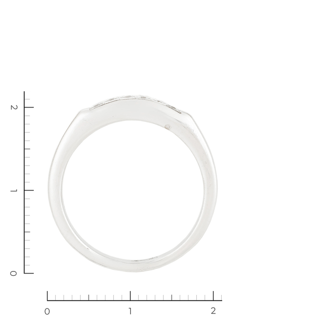 Кольцо из белого золота 750 пробы c 6 бриллиантами, Л 6201 6565 за 71120
