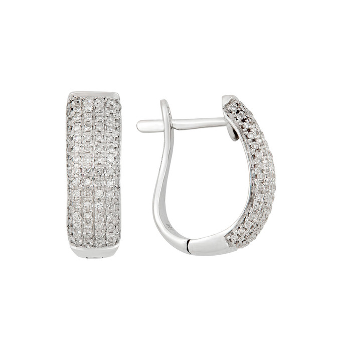 Серьги из золота 585 пробы c бриллиантами, Ц О007 2812 за 52000