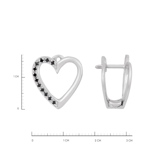 Серьги из золота 585 пробы с бриллиантами, Л 7503 0004 за 56000