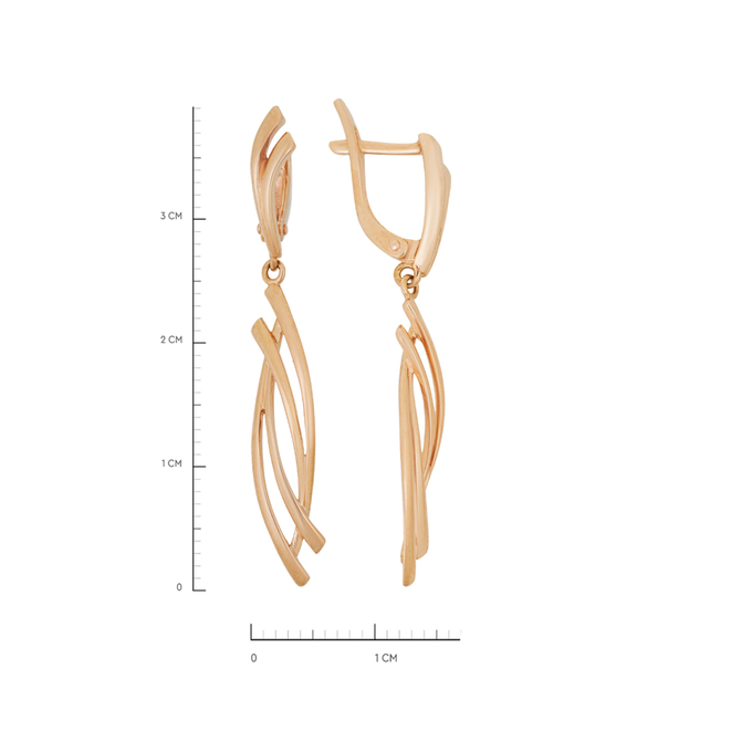 Серьги из золота 585 пробы, Л 7102 1459 за 31200