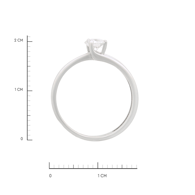 Кольцо из золота 585 пробы c бриллиантом, Л 2812 4015 за 114000
