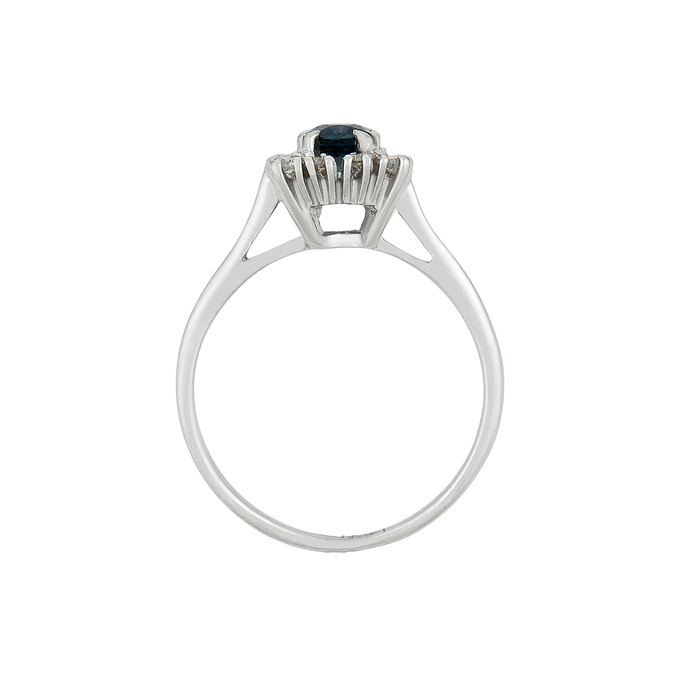 Кольцо из золота 585 пробы c сапфиром и бриллиантами, Л 5104 1050 за 72960