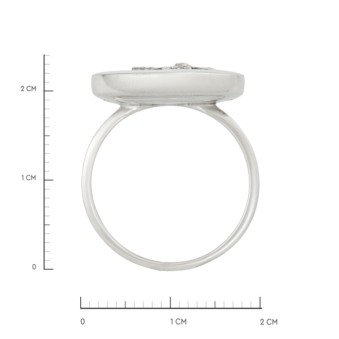 Кольцо из золота 750 пробы c бриллиантами и перламутром, Л 3505 8157 за 117000