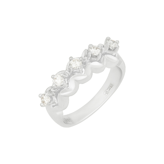 Кольцо из золота 750 пробы c бриллиантами, Л 7502 4742 за 102000