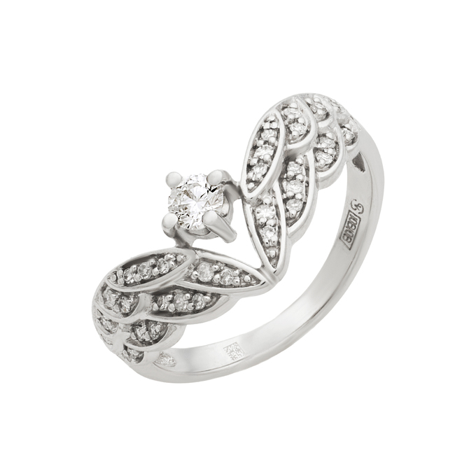 Кольцо из золота 585 пробы c бриллиантами, Л 2509 0959 за 47120